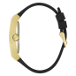 Reloj GUESS Phoenix Hombre - Brazalete de Silicona Negra - Esfera Dorada Champagne con León | 5 ATM | GW1066G2