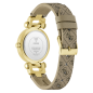 Reloj GUESS Ginger Mujer - Brazalete de Piel Marrón Estampado - Caja y Esfera de Acero Dorado Champagne | 3 ATM | GW1021L2