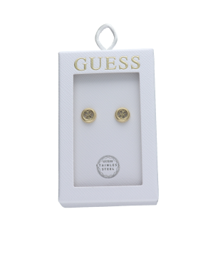 Pendientes GUESS Mujer TOC-4G Círculo Dorado Acero Inoxidable con Logotipo 4G - JOBE06012JWYGT-U
