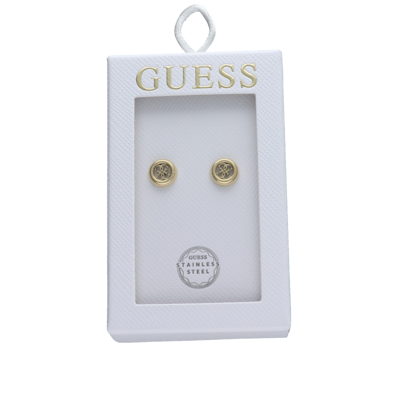 Pendientes GUESS Mujer TOC-4G Círculo Dorado Acero Inoxidable con Logotipo 4G - JOBE06012JWYGT-U