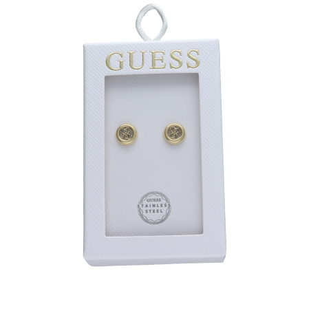 Pendientes GUESS Mujer TOC-4G Círculo Dorado Acero Inoxidable con Logotipo 4G - JOBE06012JWYGT-U