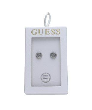 Pendientes GUESS Mujer TOC-4G Círculo Plateado Acero Inoxidable con Logotipo 4G - JOBE06012JWRHT-U