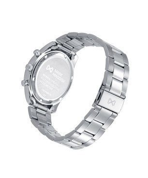Reloj MARK MADDOX Para Hombre - Cronógrafo con Caja y Brazalete de Acero y Esfera Negra - Sumergible (100) | HM0151-57