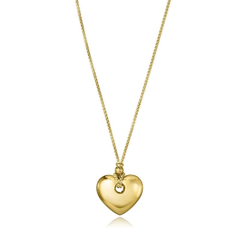 Collar VICEROY Para Mujer - Cadena y Colgante de Corazón - Acero IP Dorado - 75435C01012 Collar VICEROY Para Mujer - Cadena y Colgante de Corazón - Acero IP Dorado - 75435C01012