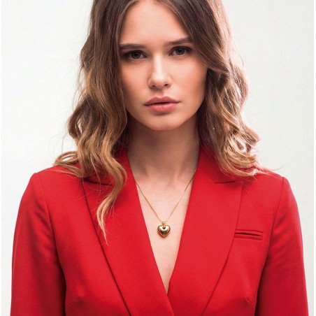 Collar VICEROY Para Mujer - Cadena y Colgante de Corazón - Acero IP Dorado - 75435C01012