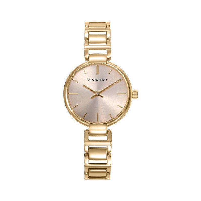Reloj VICEROY Air Para Mujer - Analógico con Correa y Esfera de Acero IP Dorado - Movimiento Cuarzo - 401306-27