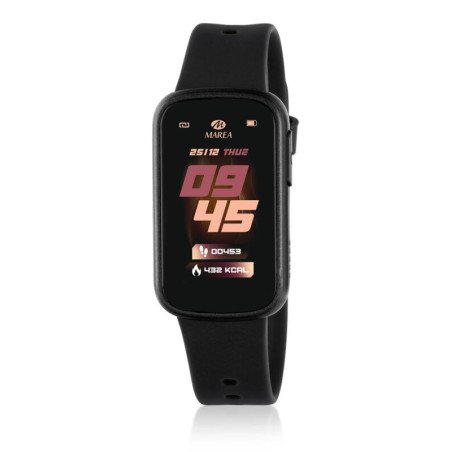 Reloj MAREA Smart Band Niños - Correa Silicona Negro - Conexión Multifunción - Incluye Auriculares Bluetoooth | B57015/10