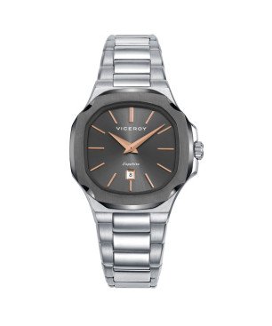 Reloj VICEROY Mujer Colección Laura Escanes - Analógico Caja Bitono Acero IP Gris y Brazalete de Acero | 10 ATM | 45110-17