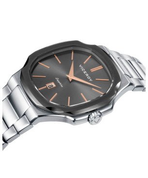 Reloj VICEROY Hombre Colección Laura Escanes - Analógico Caja IP Gris con Esfera Gris y Brazalete Acero | 10 ATM | 45111-17