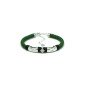 Pulsera REAL BETIS BALOMPIÉ de Cuero Trenzado Verde con Escudo y Placas “Te Quiero” e Infinito CJ5040AT Pulsera REAL BETIS BALOMPIÉ de Cuero Trenzado Verde con Escudo y Placas “Te Quiero” e Infinito CJ5040AT