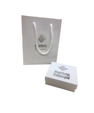 Gemelos REAL BETIS BALOMPIÉ de Plata de Ley con Escudo en Relieve CJ8005A