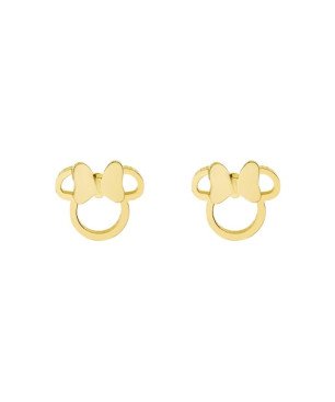 Pendientes de Botón DISNEY Niña - Silueta Minnie Acero IP Dorado- E600181YL-B.CS