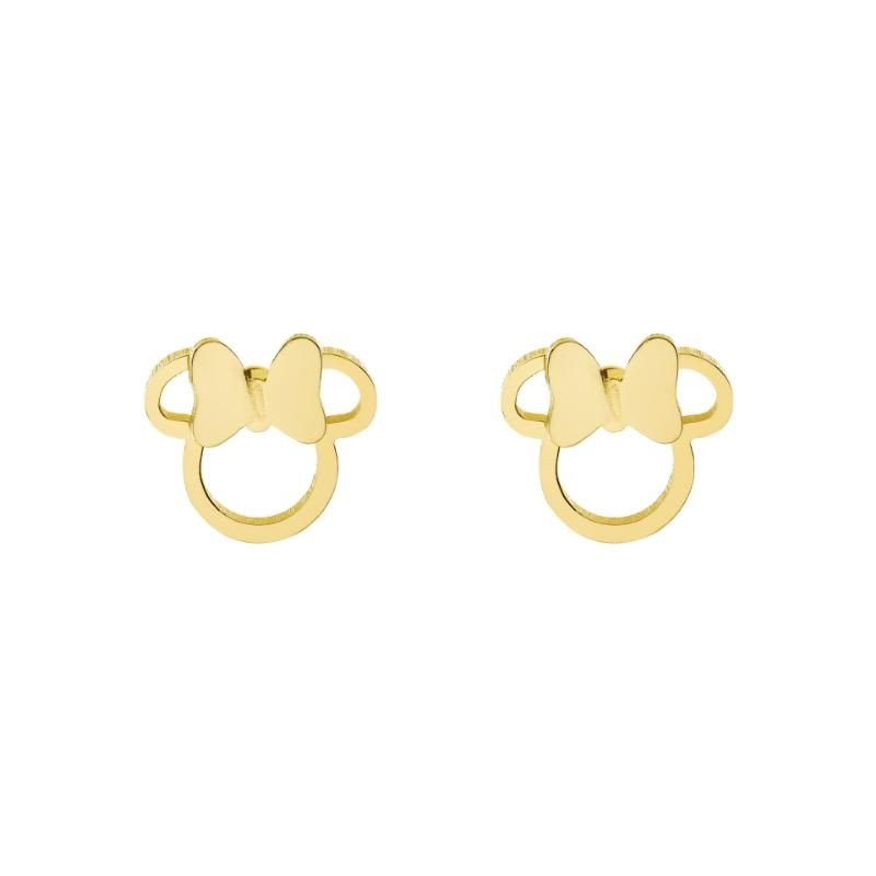 Pendientes de Botón DISNEY Niña - Silueta Minnie Acero IP Dorado- E600181YL-B.CS Pendientes de Botón DISNEY Niña - Silueta Minnie Acero IP Dorado- E600181YL-B.CS