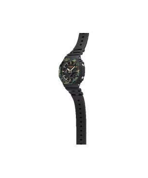 Reloj G-SHOCK Hombre - Analógico-Digital Correa y Esfera Negra con Bisel Camuflaje - Resistente al Agua 20 BAR | GA-2100SU-1AER