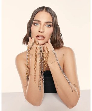 Collar VICEROY Mujer Colección Laura Escanes - Cadena de Eslabones de Acero Bicolor e IP Dorado | 40 +5 cm | 75363C01019