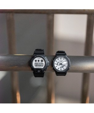 Reloj G-SHOCK Hombre - Analógico-Digital - Esfera Blanca y Resina Negra Mate - Ligero y Fuerte | 20 BAR | GA-2100WD-1AER