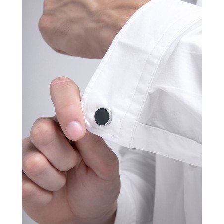 Gemelos VICEROY Magnum Hombre - Acero y Piedra de Ágata Negra - Acabado Brillo/Pulido | 1,5 cm | 14119G01010