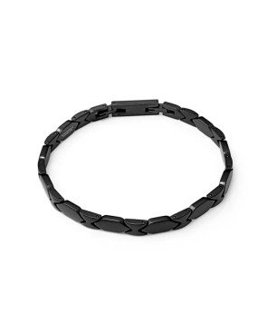 Pulsera VICEROY Hombre de Acero IP Negro Diseño Minimalista 75422P01010