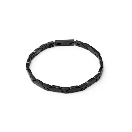 Pulsera VICEROY Hombre de Acero IP Negro Diseño Minimalista 75422P01010