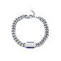 Pulsera VICEROY Hombre - Cadena de Acero con Eslabones y Placa Central - Piedra Natural Azul | 21 cm | 14382P01013 Pulsera VICEROY Hombre - Cadena de Acero con Eslabones y Placa Central - Piedra Natural Azul | 21 cm | 14382P01013