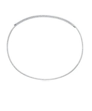 Collar VICEROY Mujer - Acero con Cierre Magnético y Cordón de Nylon Plateado Brillo - Diseño Minimalista | 15211C01000