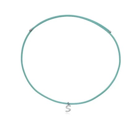 Collar VICEROY Mujer - Acero con Cierre Magnético y Cordón de Nylon Verde - Diseño Minimalista | 15211C01016