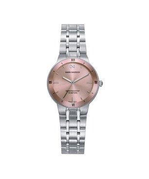 Reloj MARK MADDOX Mission Mujer - Brazalete de Acero con Esfera Salmón - Dial Rosa con Números Romanos | 10 ATM | MM1039-77