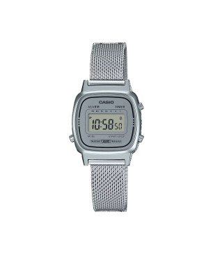 Reloj CASIO Digital con Correa de Malla de Acero y Alarma Mujer LA670WEM-7EF