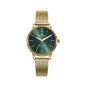 Reloj MARK MADDOX Greenwich Mujer - Brazalete de Acero IP Dorado Tipo Malla Milanesa - Esfera Verde | 5 ATM | MM1022-64 Reloj MARK MADDOX Greenwich Mujer - Brazalete de Acero IP Dorado Tipo Malla Milanesa - Esfera Verde | 5 ATM | MM1022-64