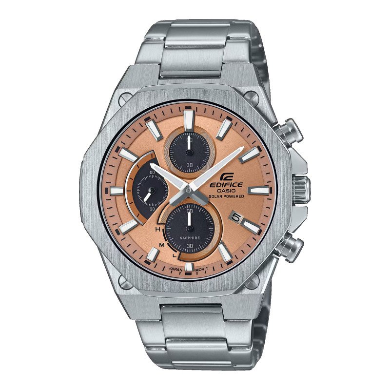 Reloj CASIO EDIFICE Cronógrafo Solar de Acero con Cristal de Zafiro Antirreflejos EFS-S570D-5AUEF