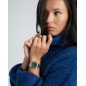 Reloj MARK MADDOX Marais Mujer - Brazalete de Acero con Esfera Verde - Números y Agujas Color Plata | 5 ATM | MM1032-65
