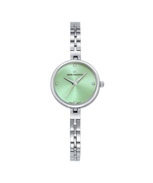 Reloj MARK MADDOX Analógico para mujer de Acero con Esfera Verde y Brazalete Fino MM1040-67