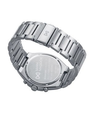 Reloj MARK MADDOX Mission Hombre - Cronógrafo Brazalete Acero con Esfera Bitono Verde/Blanca - Bisel Verde | 10 ATM | HM1021-65