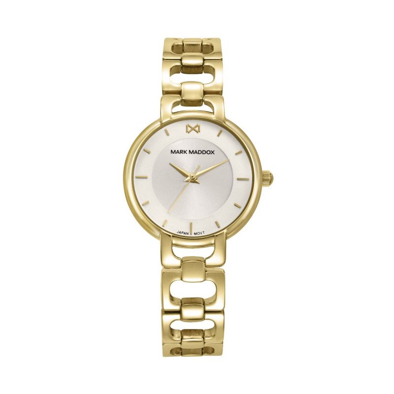 Reloj MARK MADDOX Analógico de Mujer Acero Chapado Dorado con Esfera Clara y Brazalete MM1035-17 Reloj MARK MADDOX Analógico de Mujer Acero Chapado Dorado con Esfera Clara y Brazalete MM1035-17