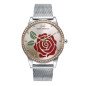 Reloj MARK MADDOX Tooting Mujer - Brazalete Malla Milanesa y Esfera con Flor Glitter Rojo - Bisel Circonitas |3 ATM| MM0130-27 Reloj MARK MADDOX Tooting Mujer - Brazalete Malla Milanesa y Esfera con Flor Glitter Rojo - Bisel Circonitas |3 ATM| MM0130-27
