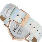 Reloj MARK MADDOX Notting Mujer - Brazalete Piel Blanca Iridiscente y Esfera Nácar - Caja Acero IP Dorado | 5 ATM | MC0102-77