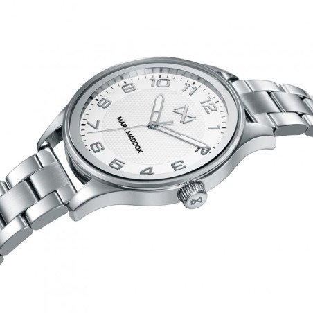 Reloj MARK MADDOX Midtown Mujer - Brazalete de Acero con Esfera Blanca - Índices Color Plata | 5 ATM | MM7132-05