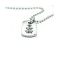 Collar REAL BETIS OFICIAL Balompié de Acero con Placa Grabada "DE PADRES A HIJOS, DE ABUELOS A NIETOS" CJ5013A