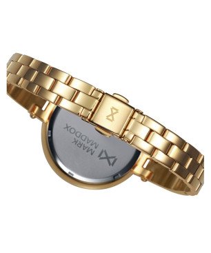 Reloj MARK MADDOX Alfama Mujer - Brazalete de Acero IP Dorado con Esfera Plateada - Índices Color Oro | 3 ATM | MM0113-97