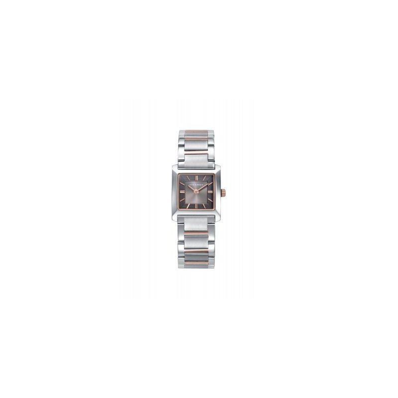 Reloj VICEROY Chic Mujer - Brazalete Bicolor de Acero IP Rosa con Caja Cuadrada - Esfera Bicolor | 3 ATM | 41162-17