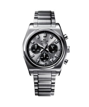 Reloj Casio EDIFICE Hombre - Cronógrafo Correa de Acero y Diseño Deportivo - Esfera Plateada/Negra | 10 BAR | EFB-730D-7AVUEF