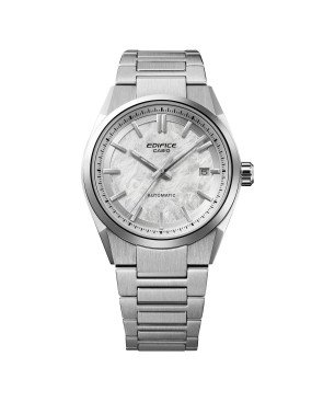 Reloj CASIO Edifice Automático de Acero con Esfera Blanca y Cristal de Zafiro EFK-110D-7AER