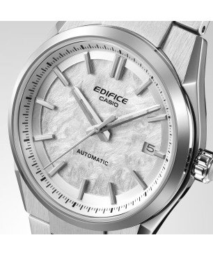 Reloj CASIO Edifice Automático de Acero con Esfera Blanca y Cristal de Zafiro EFK-110D-7AER
