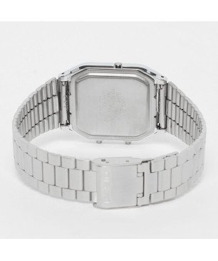 Reloj CASIO Vintage Unisex - Analógico-Digital Brazalete de Acero y Esfera Plateada - Edgy Collection | AQ-230A-7AMQYES