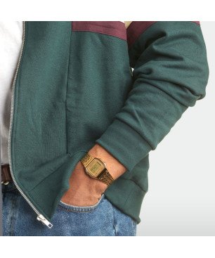 Reloj CASIO Vintage Hombre - Digital Iconic Brazalete de Acero IP Dorado - Esfera Dorada | A158WETG-9AEF