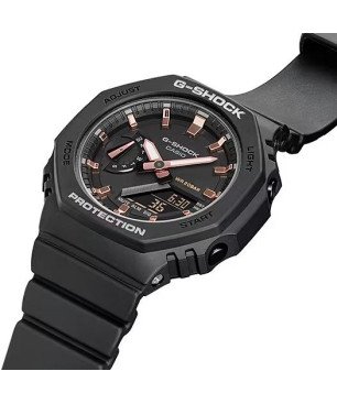 Reloj G-SHOCK Hombre - Analógico-Digital - Esfera Negra y Resina Negra Mate - Ligero y Fuerte | 20 BAR | GMA-S2100-1AER