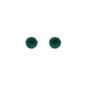 Pendientes VICTORIA CRUZ Basic Para Mujer - Cristal en Plata de Ley Emerald en Forma de Círculo (7mm) - Baño Rodio | A3331-20HT