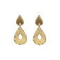 Pendientes VICTORIA CRUZ Alaska Para Mujer - Lágrimas con Textura en Plata de Ley - Baño en Oro 18KT | A5583-DT Pendientes VICTORIA CRUZ Alaska Para Mujer - Lágrimas con Textura en Plata de Ley - Baño en Oro 18KT | A5583-DT