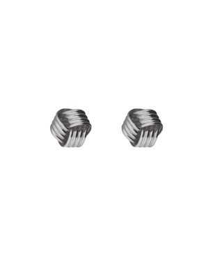 Pendientes VICTORIA CRUZ Nivola Para Mujer - Nudos en Plata de Ley - Baño de Rodio | A5512-HT