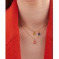 Collar Corto VICTORIA CRUZ Birthstone Para Mujer - Lágrima de Cristal en Plata de Ley Aquamarine - Baño en Oro 18KT | A5504-10DG Collar Corto VICTORIA CRUZ Birthstone Para Mujer - Lágrima de Cristal en Plata de Ley Aquamarine - Baño en Oro 18KT | A5504-10DG